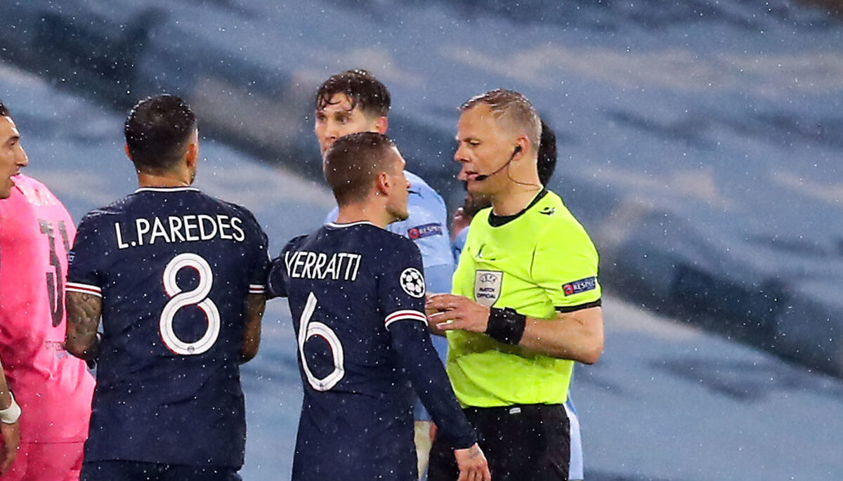 Marco Verratti et Ander Herrera accusent l&#039;arbitre de PSG-City : &quot;il nous a dit f... off&quot;