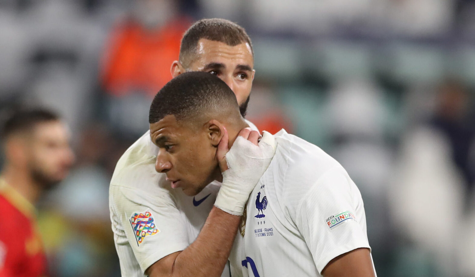 EdF : Benzema explique pourquoi il a laissé le penalty à Mbappé contre la Belgique