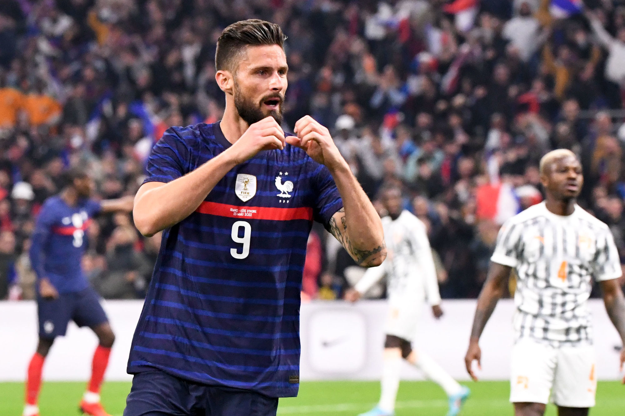 France - Côte d&#039;Ivoire : les Bleus in extremis, Giroud et Tchouaméni buteurs